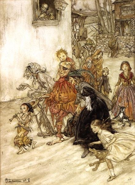 Illustration zu Mother Goose von Arthur Rackham