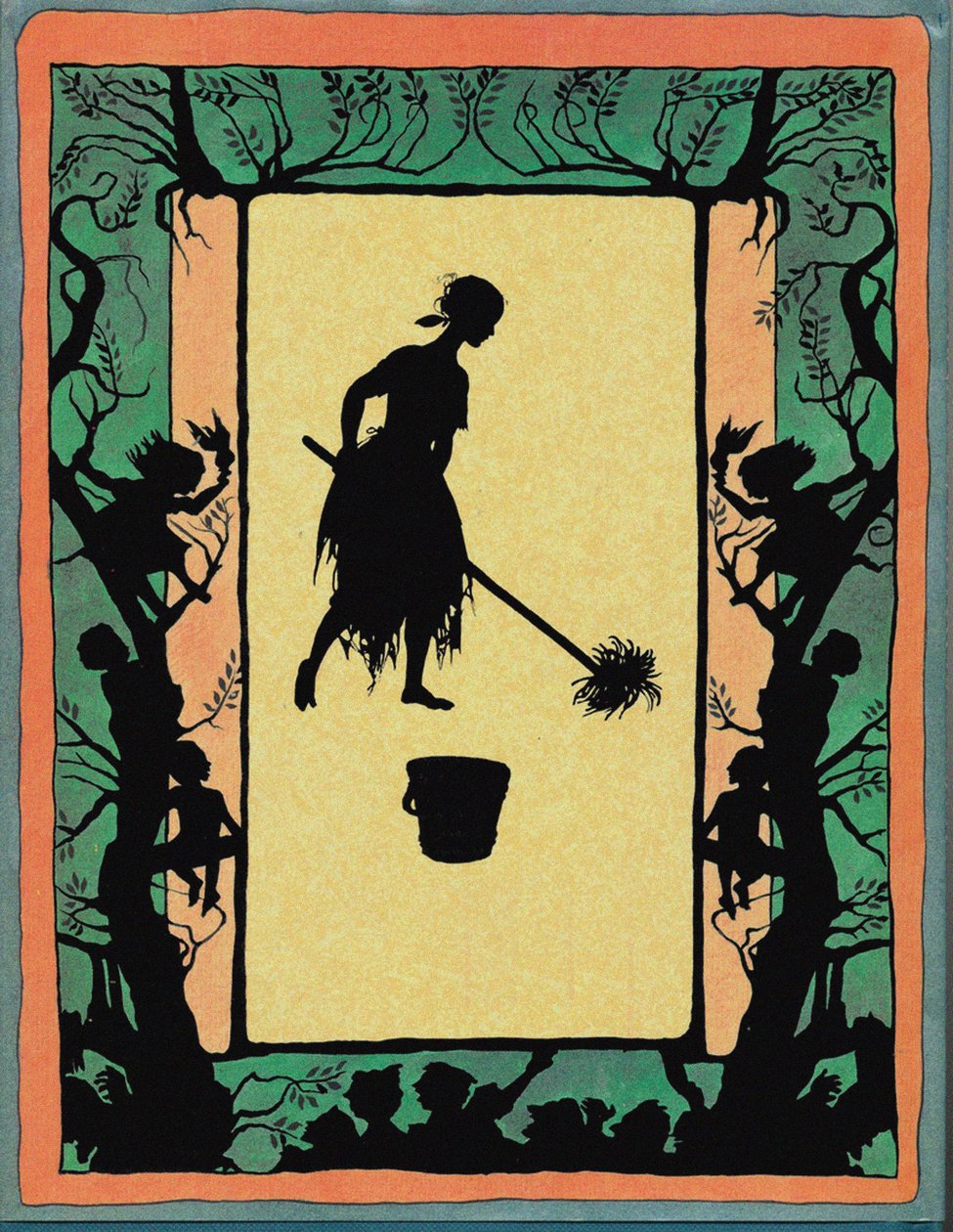 Illustration für das Märchen Aschenputtel von Arthur Rackham