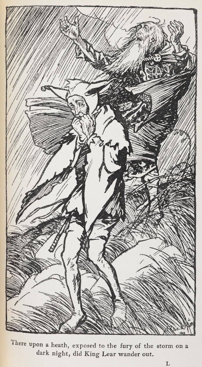 Illustration von König Lear von Arthur Rackham