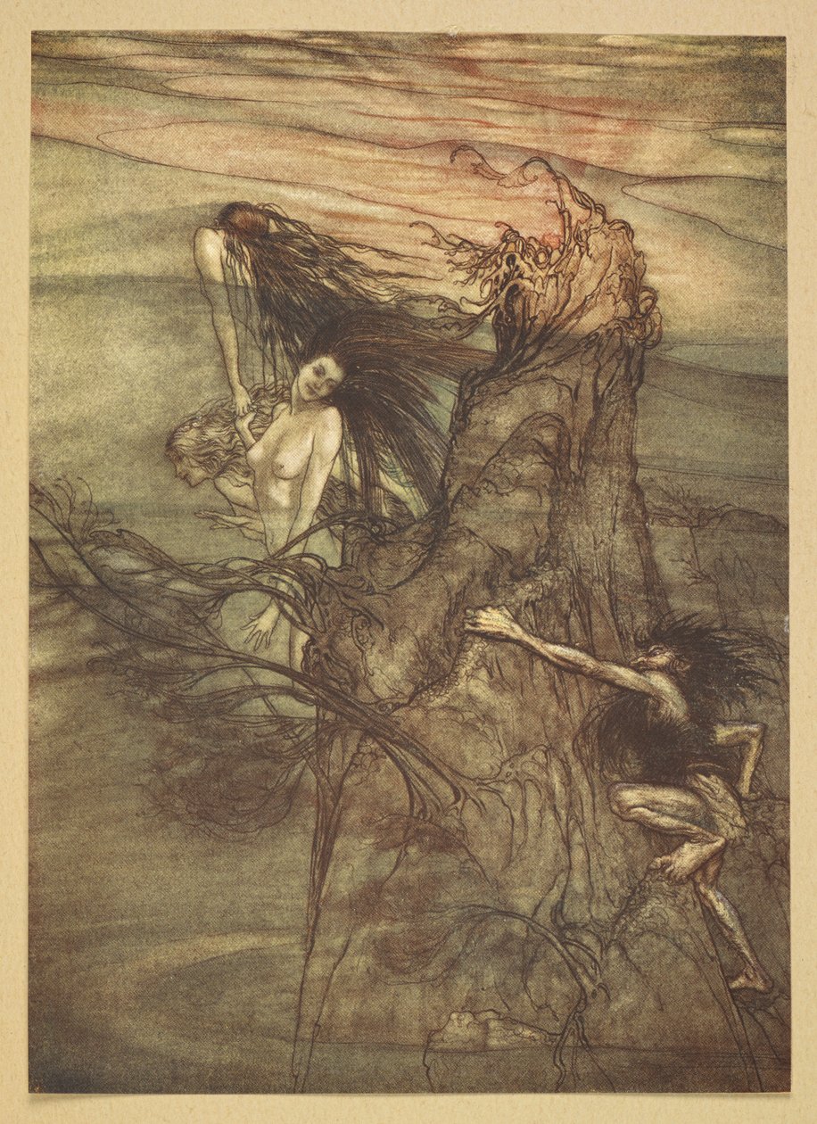 Die Rheintochter. von Arthur Rackham