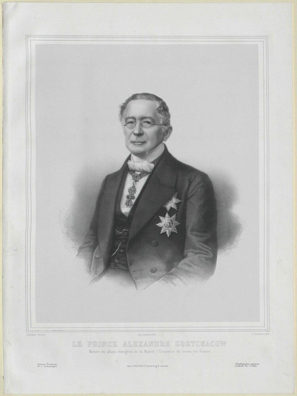 Alexander Michailowitsch Graf Gortschakow von Artist Unknown