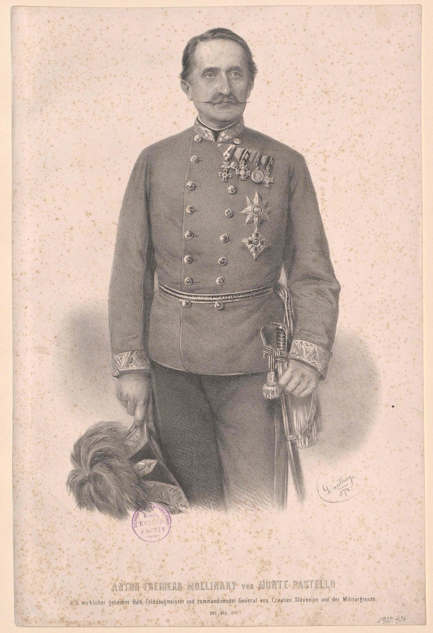 Anton Baron Mollinary von Monte Pastello von Artist Unknown