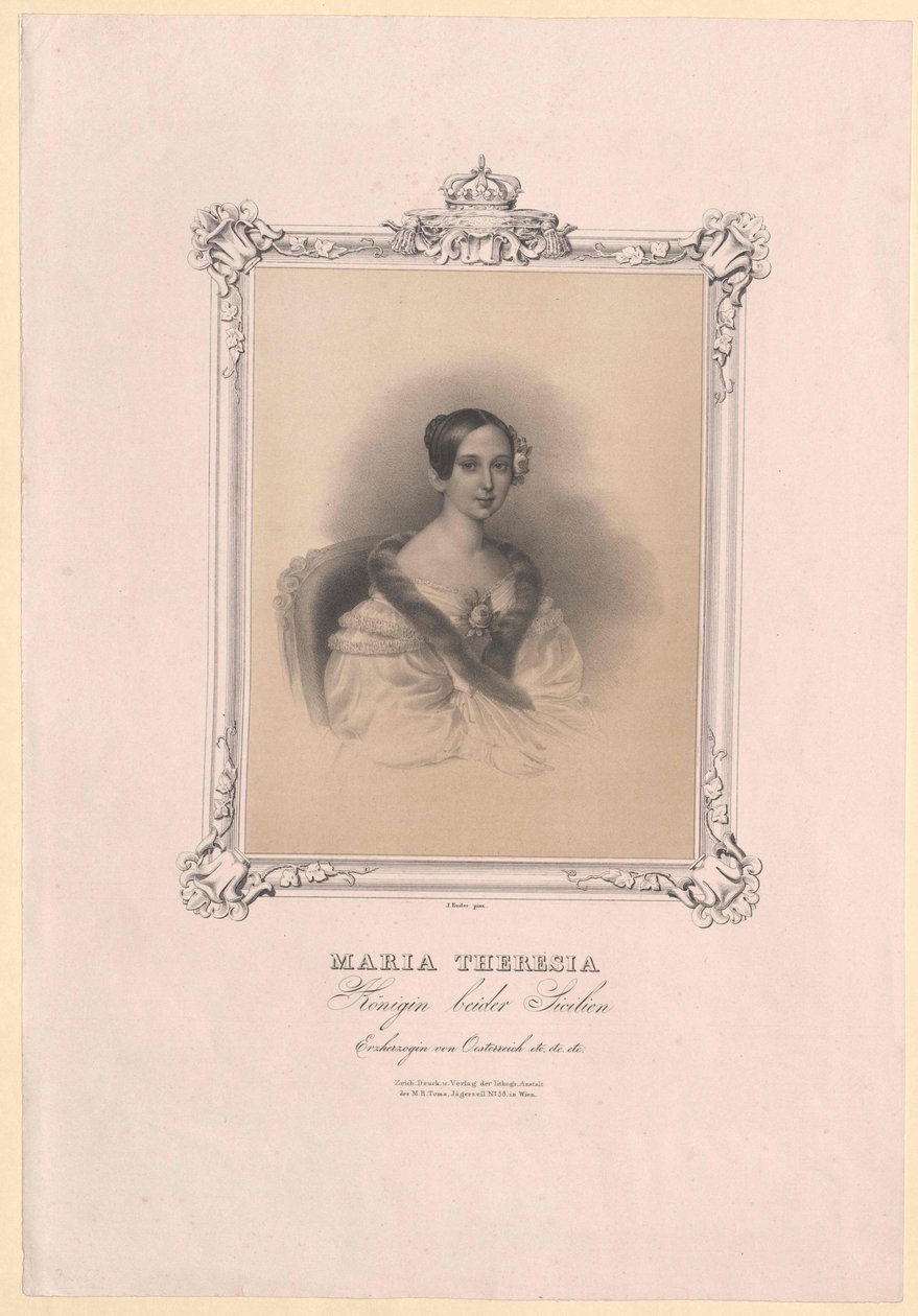 Erzherzogin von Österreich Maria Theresia von Artist Unknown
