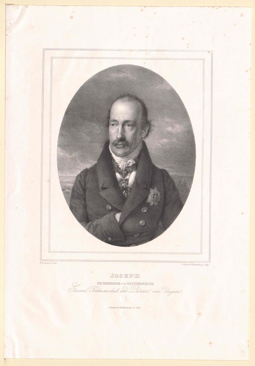 Erzherzog von Österreich Joseph von Artist Unknown