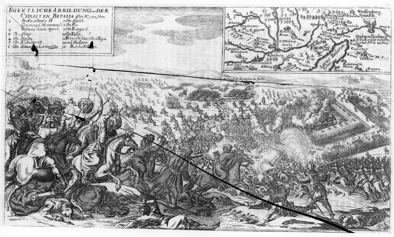 Schlacht von Saint Gotthard an der Raab von Artist Unknown