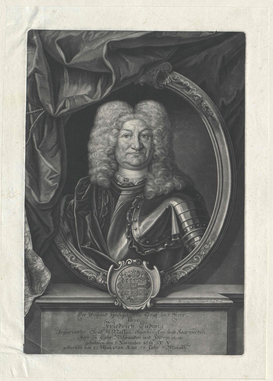 Graf von Nassau-Saarbrücken Friedrich Ludwig von Artist Unknown