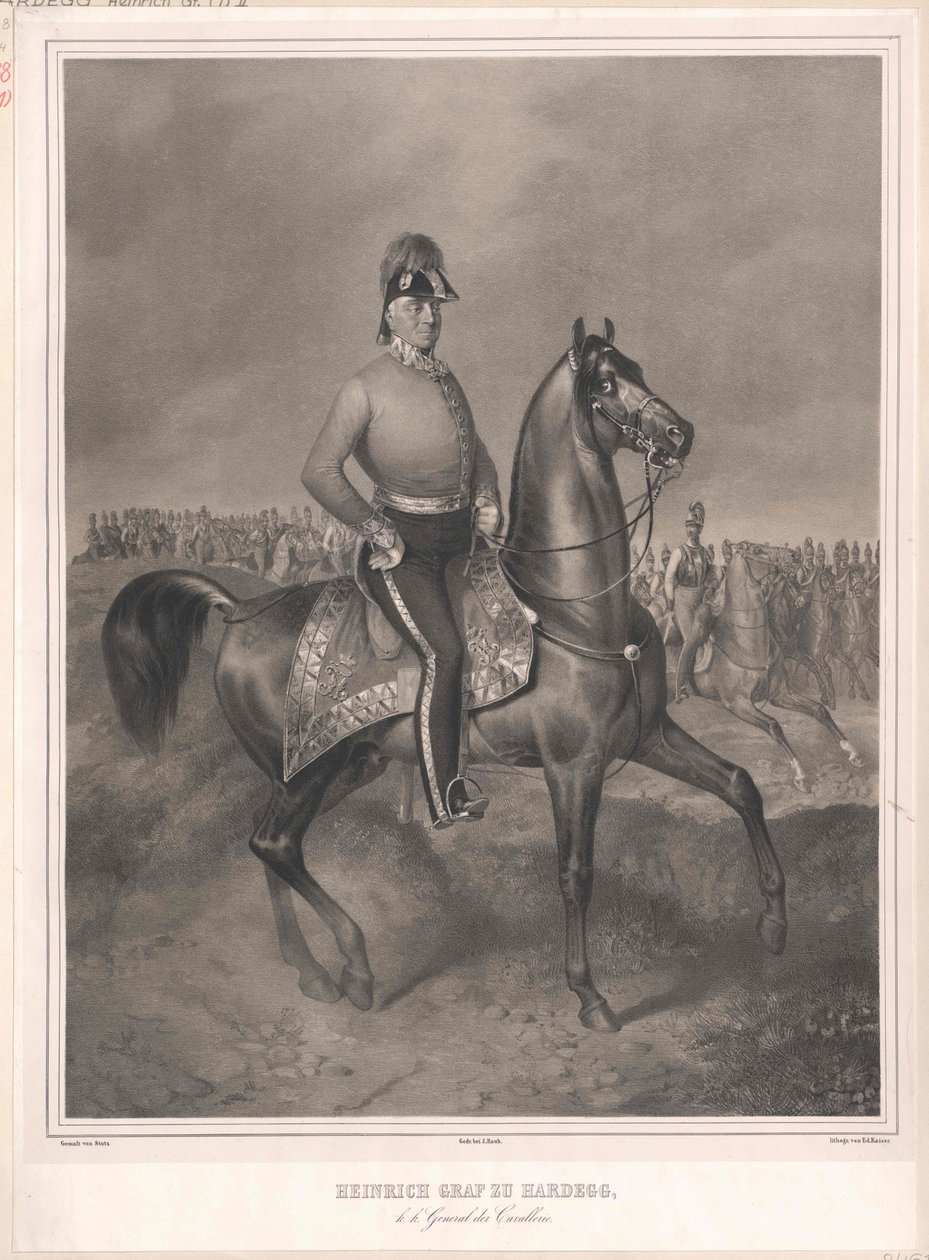 Heinrich Graf Hardegg von Artist Unknown