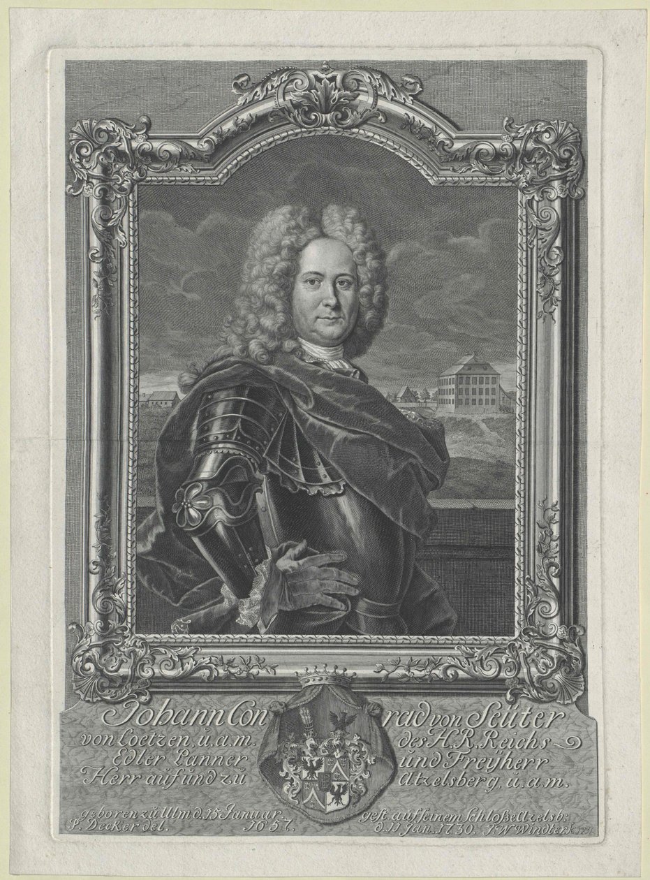 Johann Konrad Freiherr Seutter-Loetzen von Artist Unknown