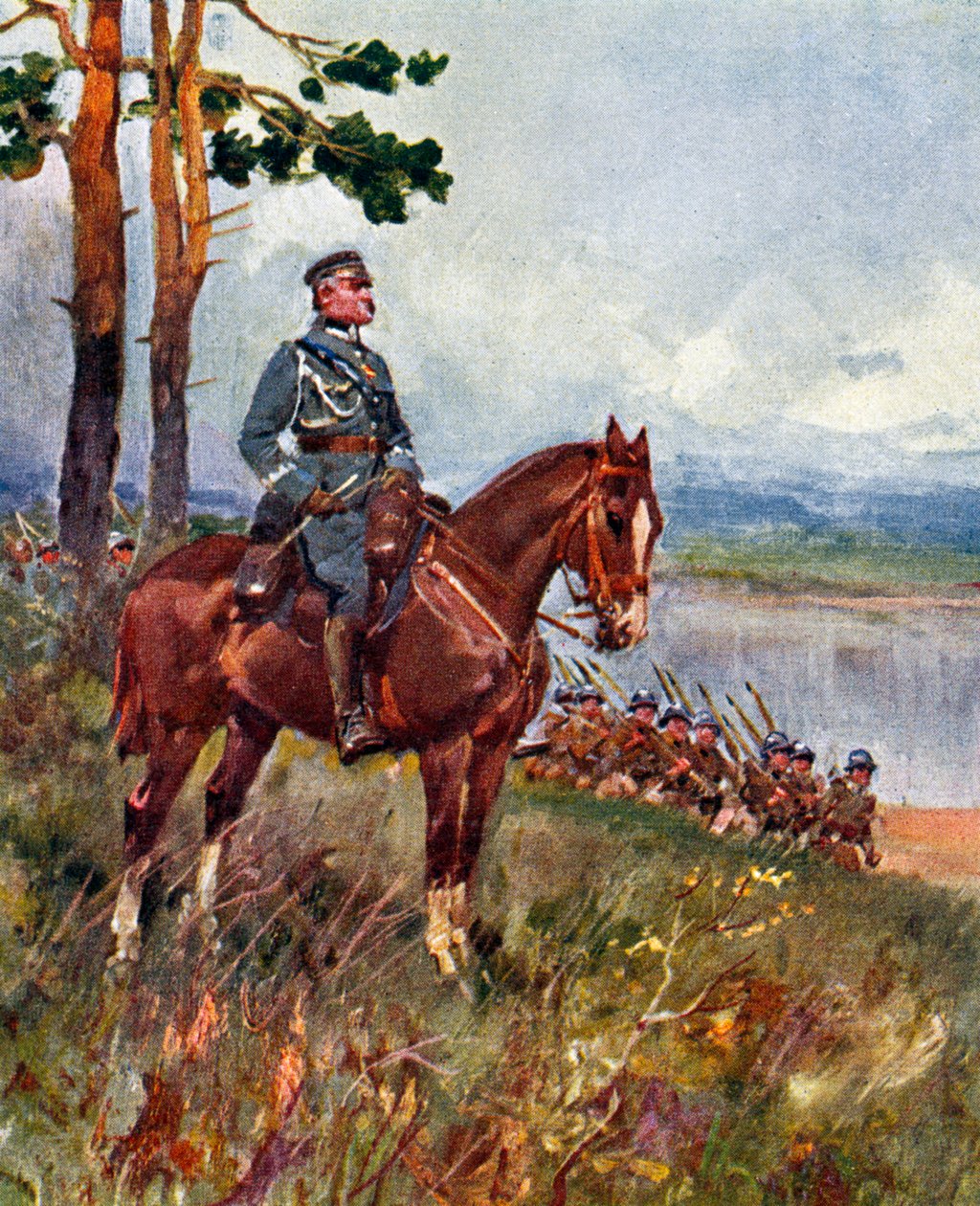 Jozef Pilsudski (Druck) von Artist Unknown