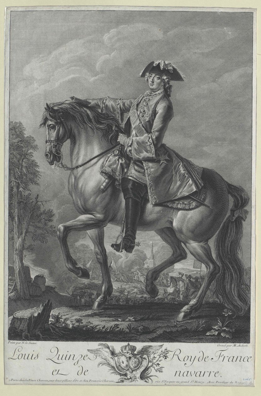 König von Frankreich Ludwig XV von Artist Unknown
