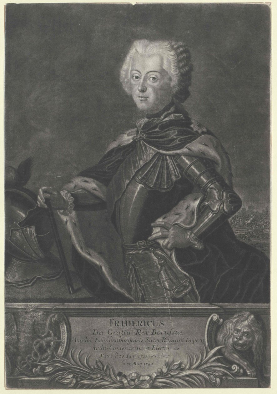 König von Preußen Friedrich II. von Artist Unknown