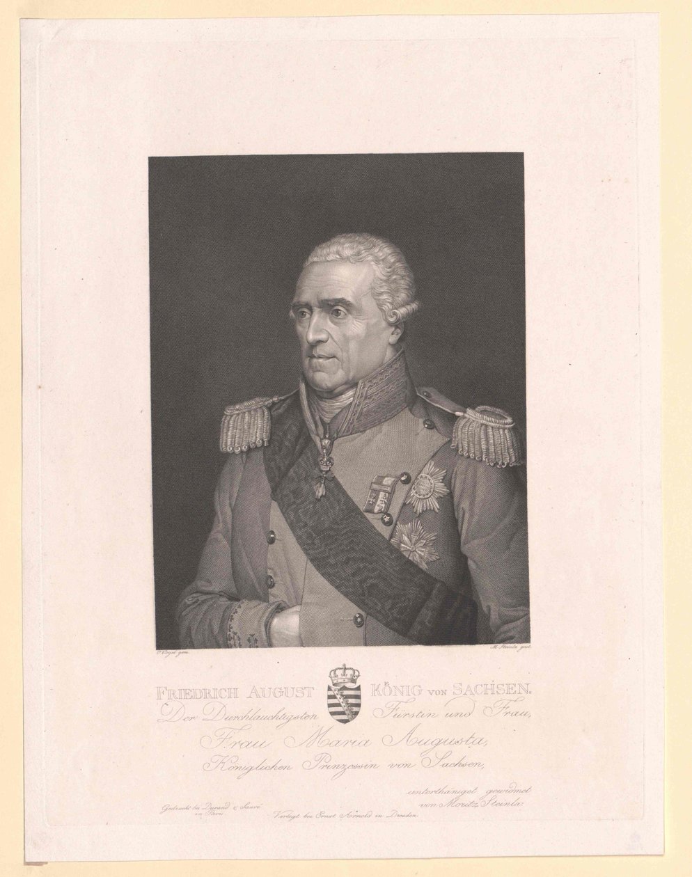 König von Sachsen Friedrich August I von Artist Unknown