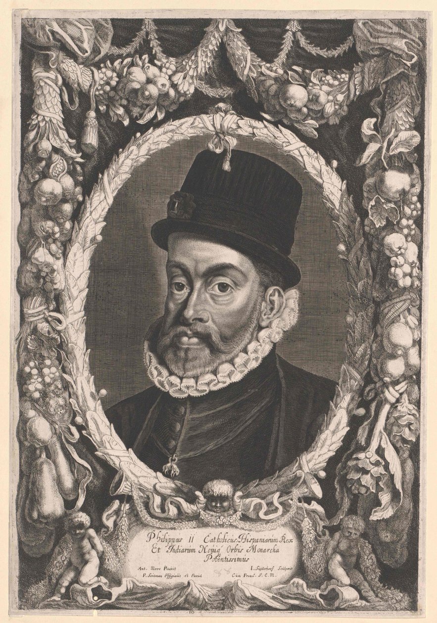 König von Spanien Philipp II von Artist Unknown