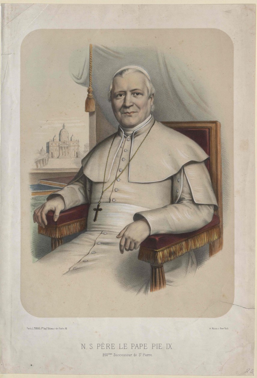 Papst Pius IX von Artist Unknown