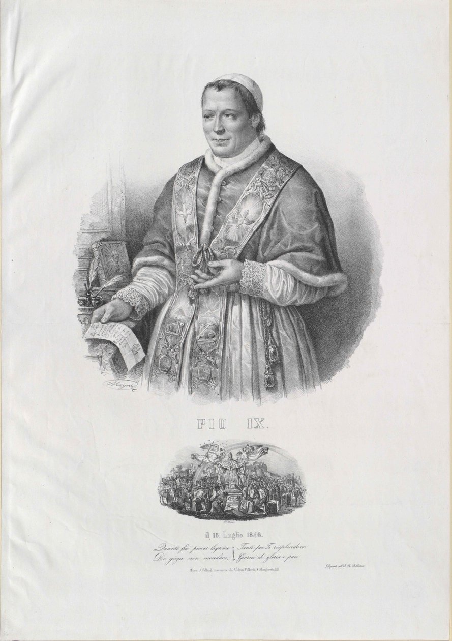 Papst Pius IX von Artist Unknown