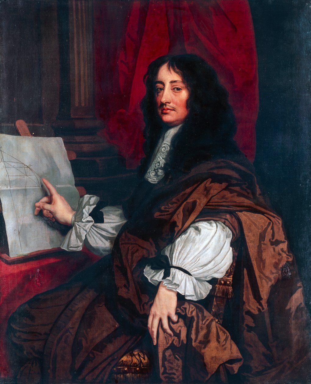 Porträt von William Brouncker von Artist Unknown