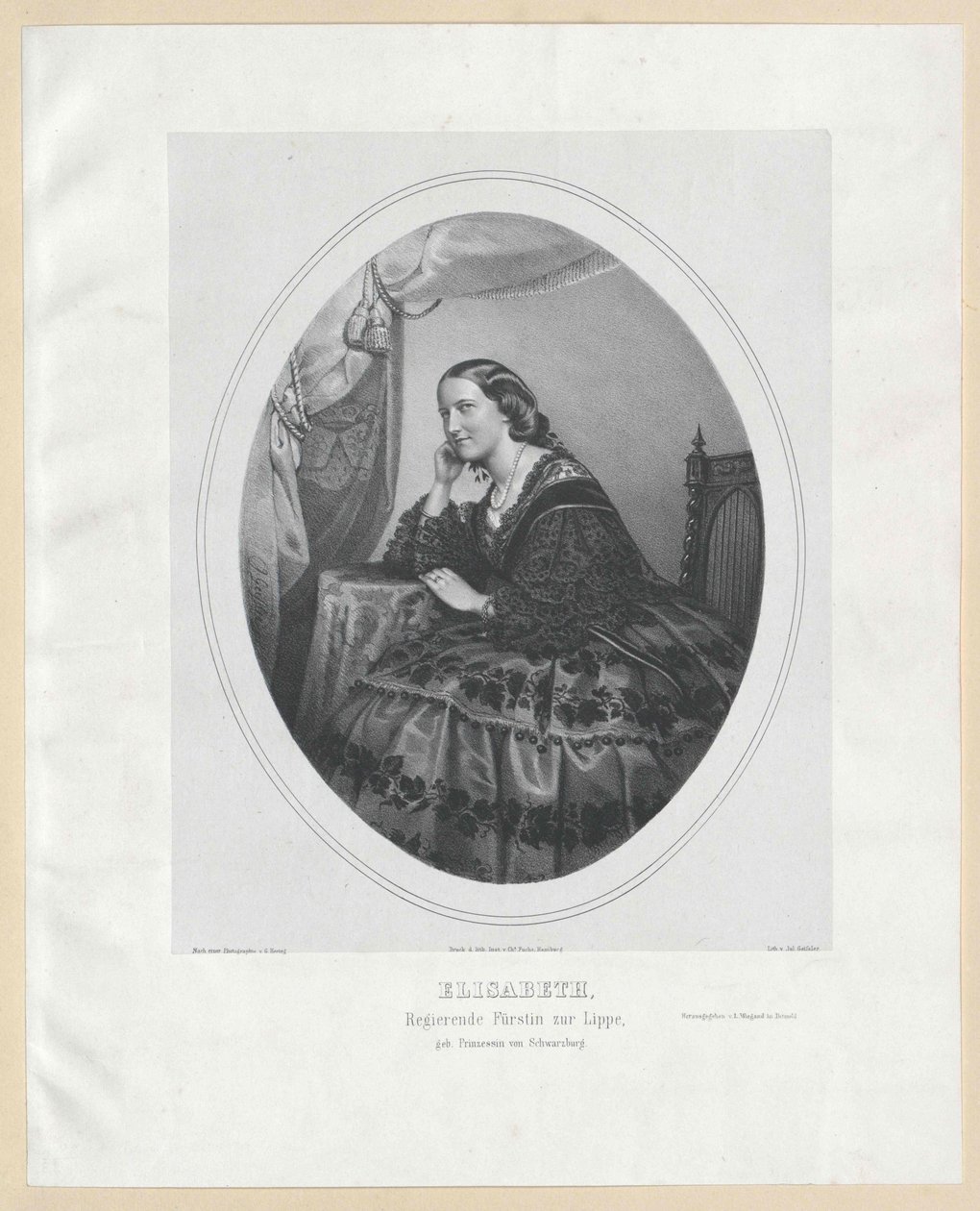 Prinzessin von Schwarzburg-Rudolstadt Elisabeth von Artist Unknown