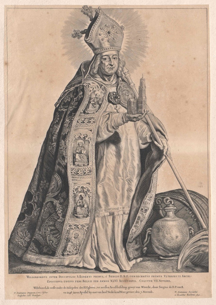 Heiliger Willibrord von Artist Unknown