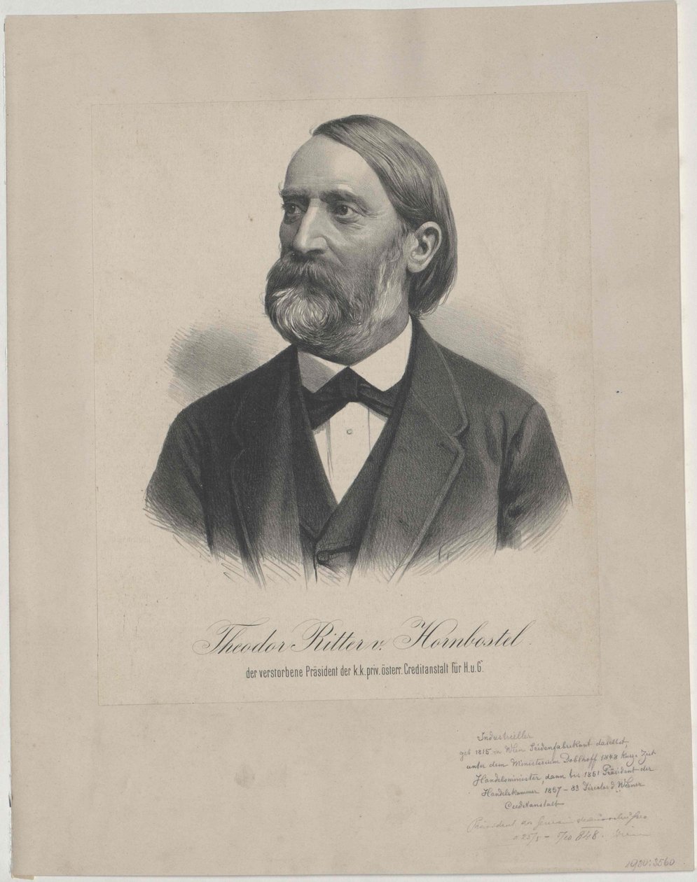 Theodor Ritter Hornbostel von Artist Unknown
