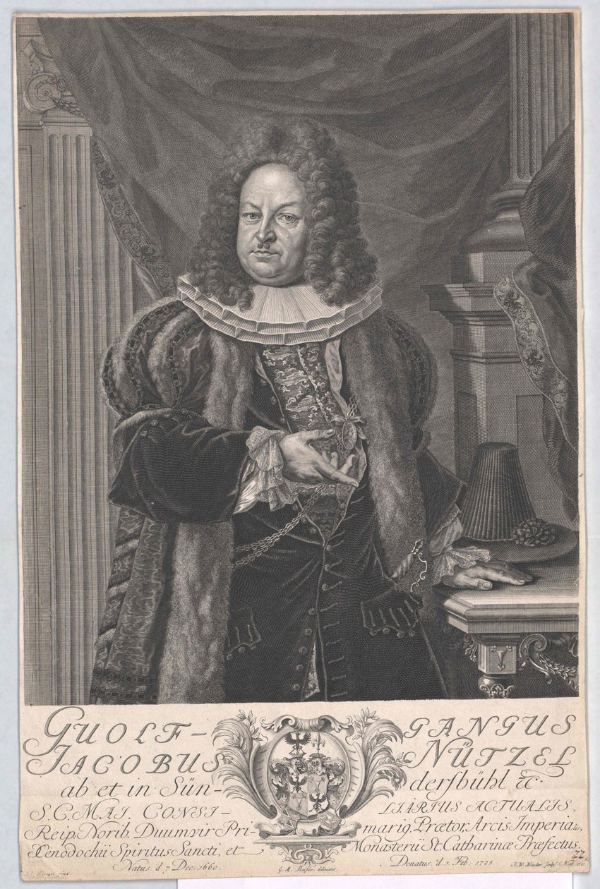 Wolfgang Jacob Nuetzel von Suendersbuehl von Artist Unknown
