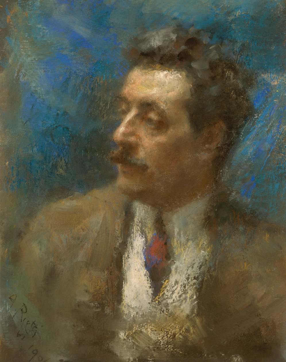 Porträt von Giacomo Puccini von Arturo Rietti