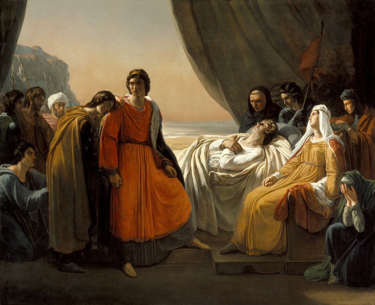 Der Tod des Heiligen Ludwig, um 1817 von Ary Scheffer