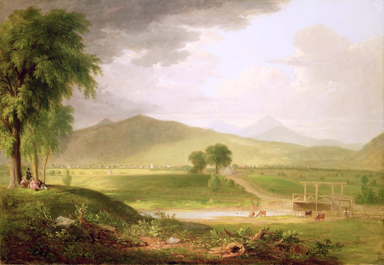 Ansicht von Rutland, Vermont, 1840 von Asher Brown Durand