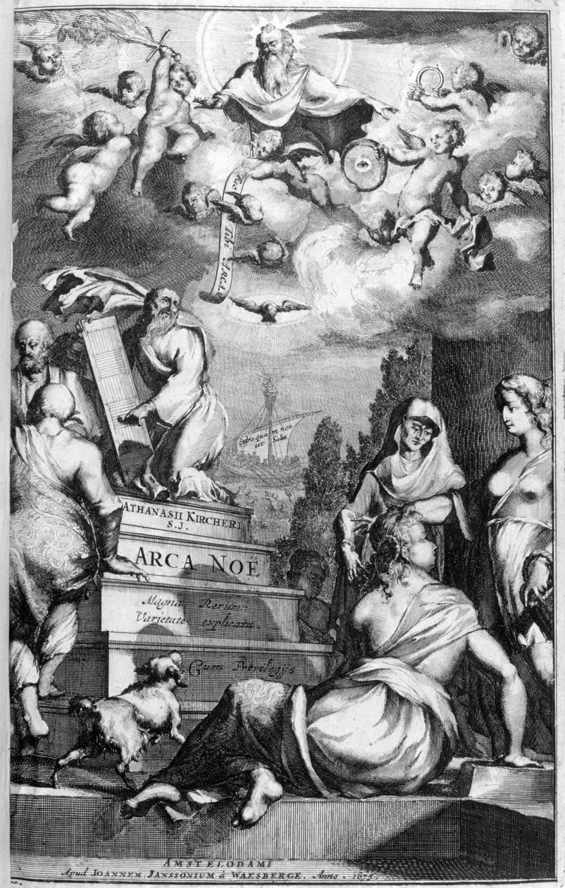 Frontispiz von Arca Noe, 1675 von Athanasius Kircher