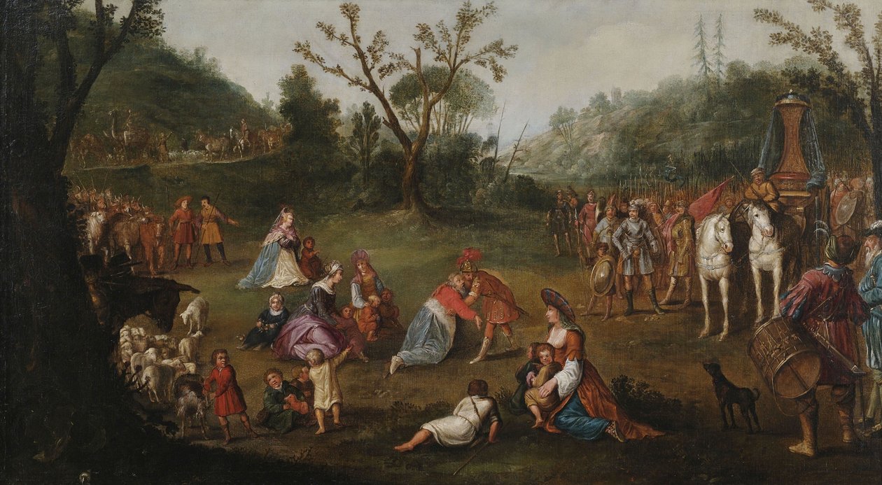 Die Begegnung Alexanders des Großen mit der Familie Darius III. nach der Niederlage in der Schlacht bei Issos von Esaias van de Velde