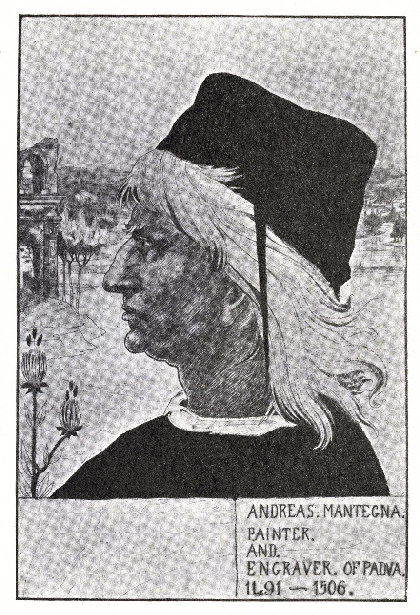Porträt von Mantegna, 1899 von Aubrey Beardsley