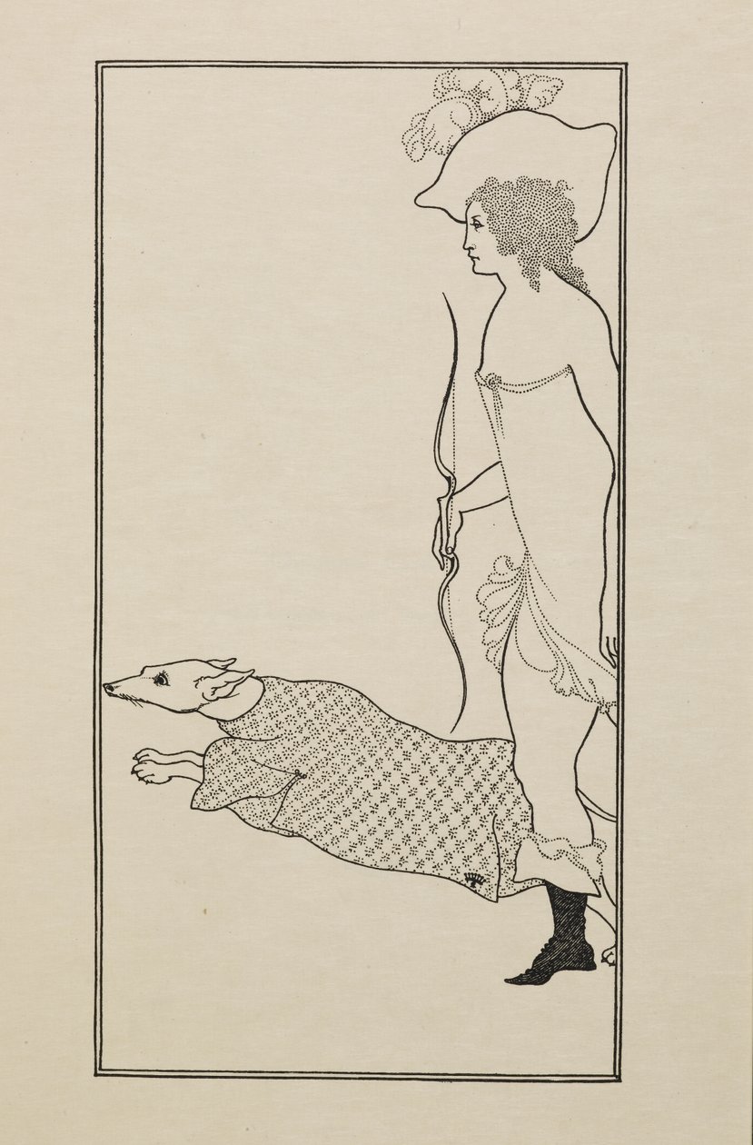 Atalanta, aus einem Buch mit fünfzig Zeichnungen von Aubrey Beardsley