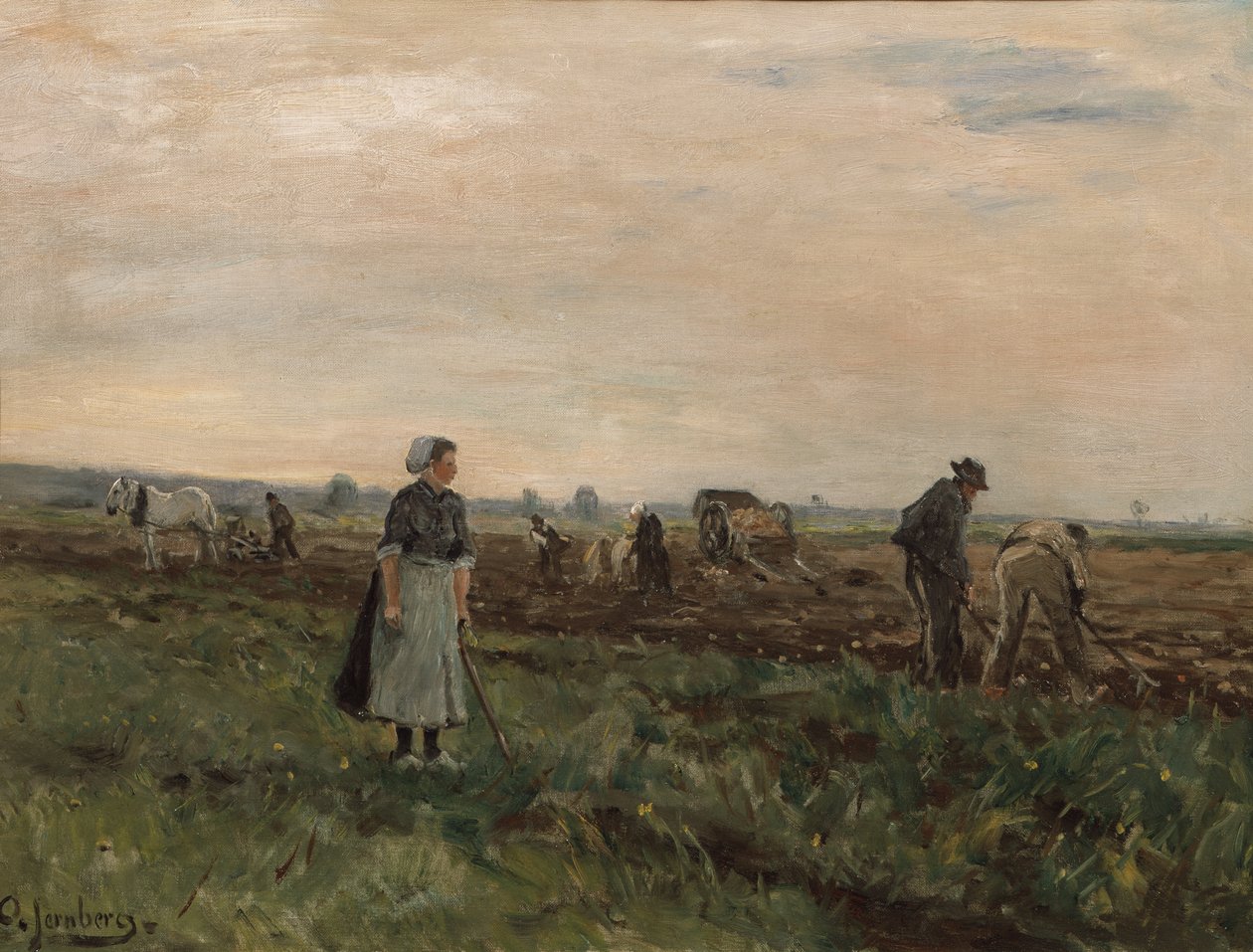 Arbeiter auf dem Feld von August Jernberg