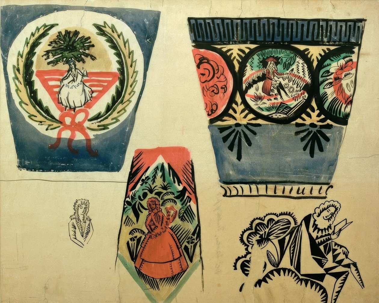 Drei Vasen von August Macke