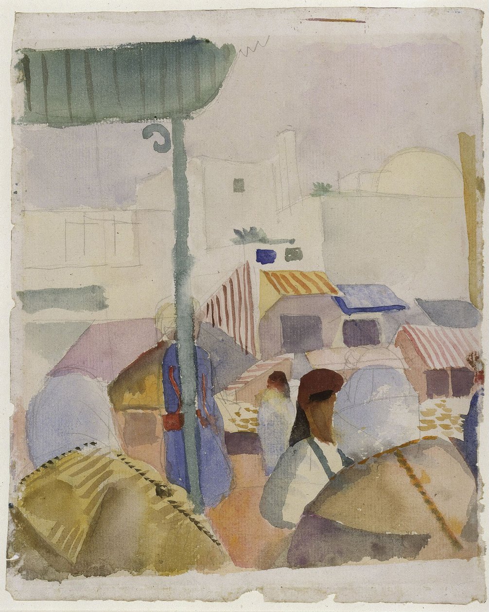 Markt in Tunis II, 1914 von August Macke