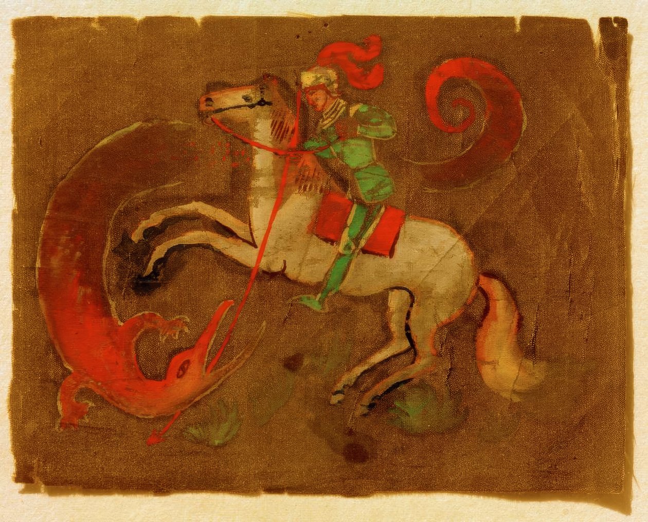 Ritter Georg und der Drache von August Macke