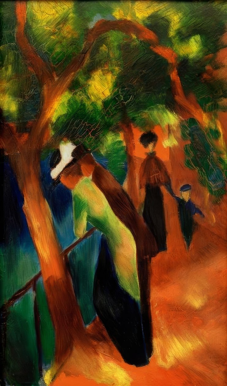 Sonniger Weg von August Macke