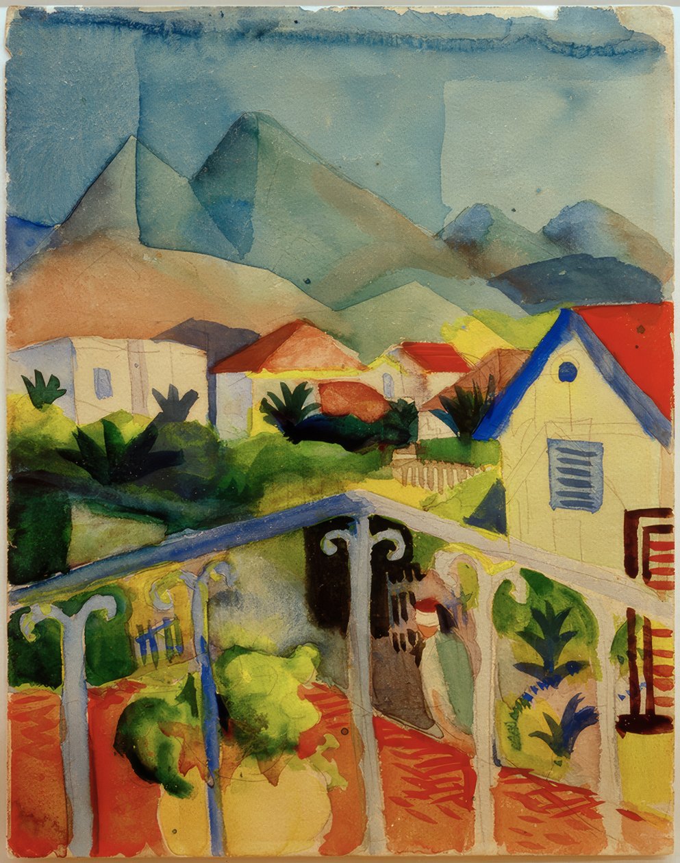 St. Germain bei Tunis von August Macke