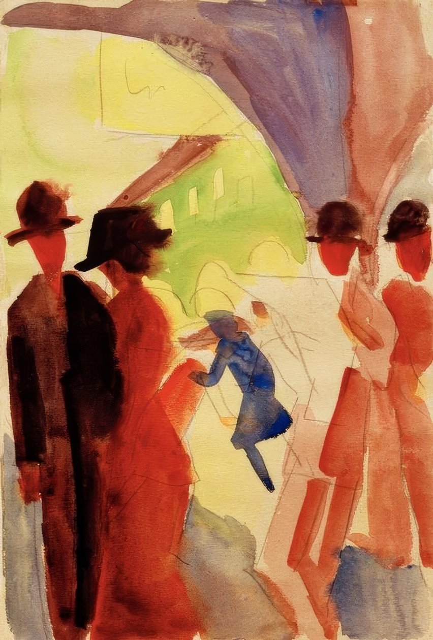 Unter den Lauben in Thun I von August Macke