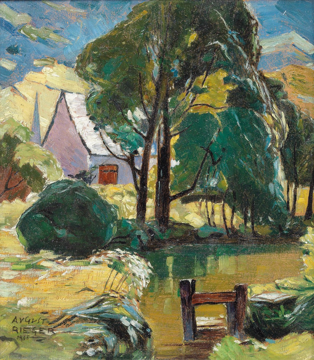 Haus am Teich von August Rieger