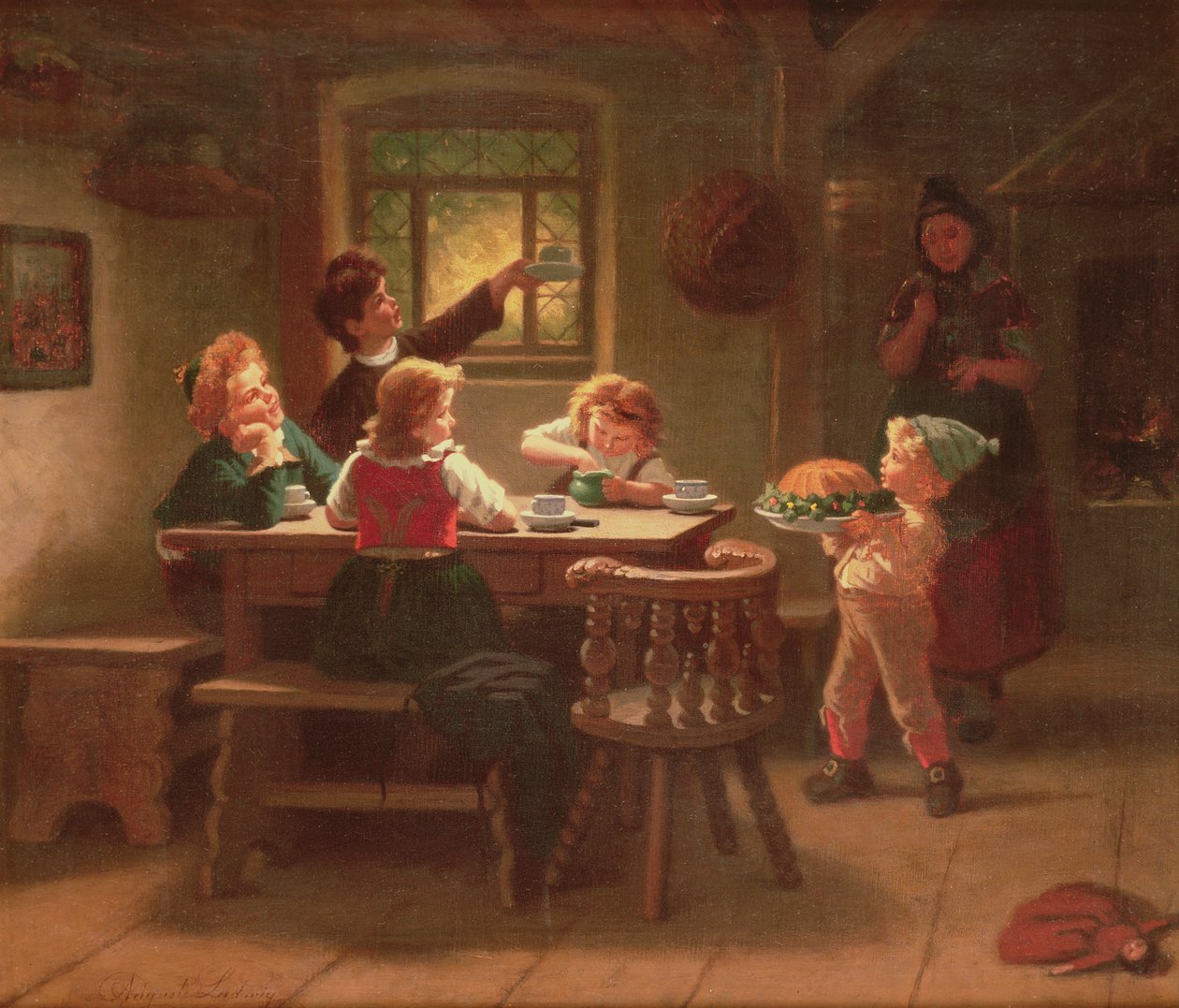Der Geburtstagskuchen von Ludwig August or Louis August Schwiter