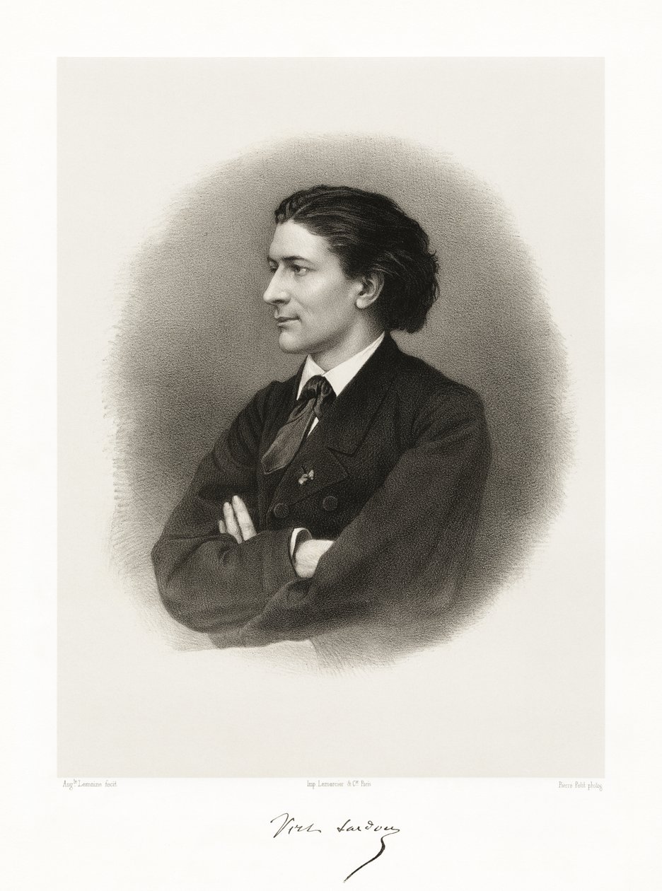 Victorien Sardou, 1865-66 von Auguste Charles Lemoine