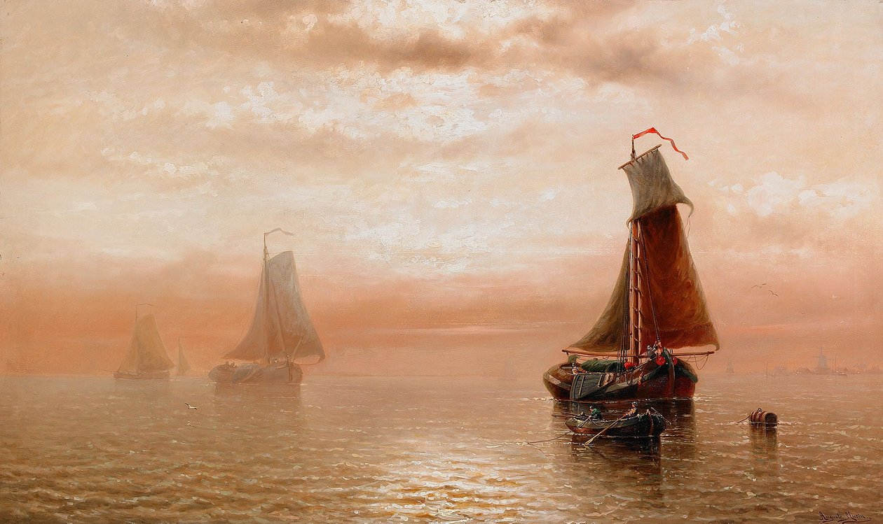 Sonnenuntergang über dem Meer von Auguste Musin