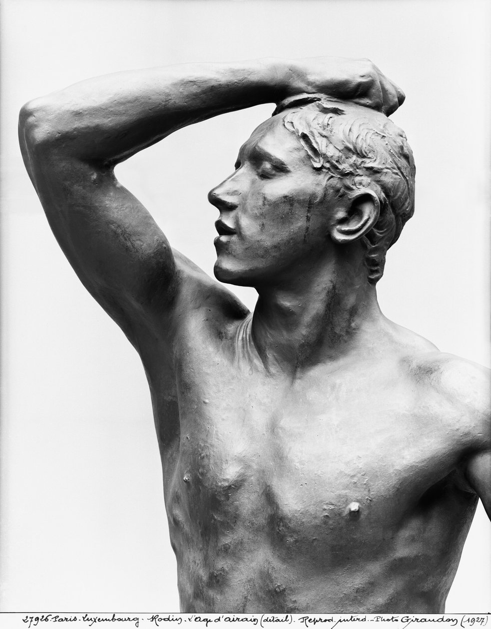 Das Zeitalter der Bronze (Detail) von Auguste Rodin