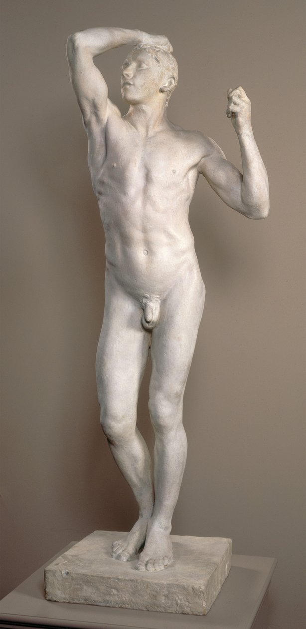 Das Zeitalter der Bronze, Modell 1875-1876, Guss 1898 von Auguste Rodin