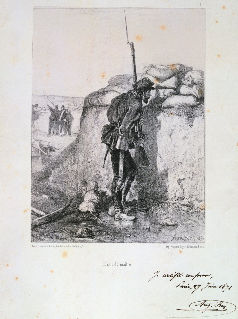 Belagerung von Paris, Deutsch-Französischer Krieg, 1870-1871 von Auguste Bry