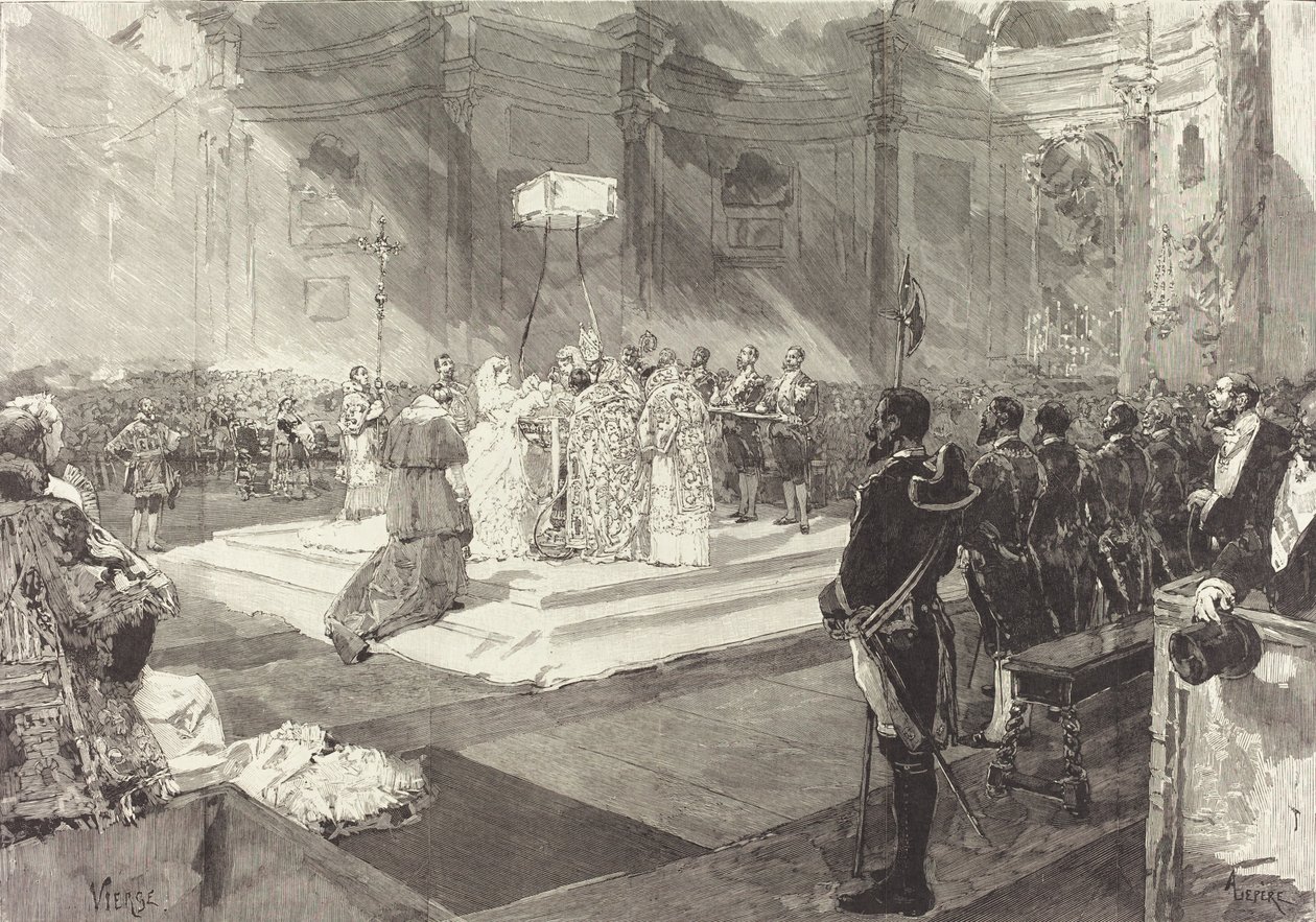 Königliche Taufe am spanischen Hof, 1882 von Auguste Lepere