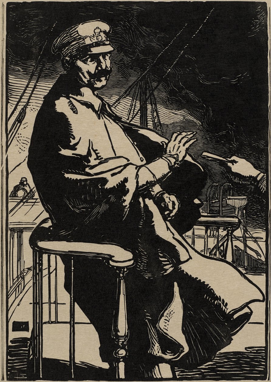Kaiser Wilhelm auf seiner Yacht von Auguste Lepere
