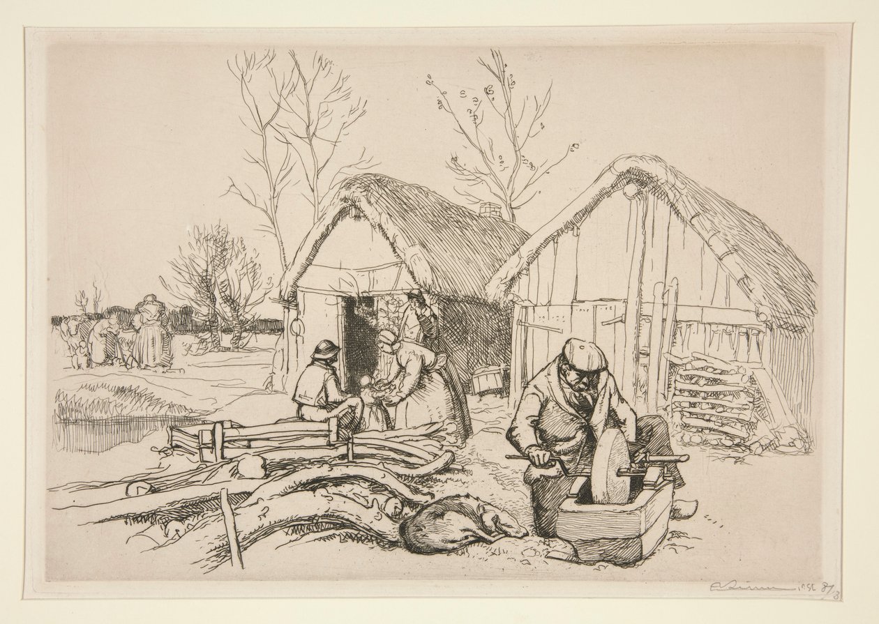 Das Haus des Holzfällers (Vendée) von Auguste Lepere