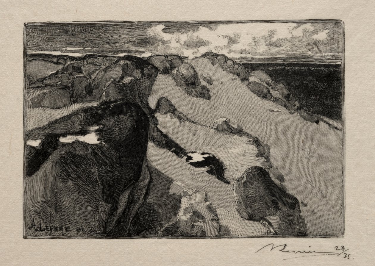 Arbonne, der Gros-Sablon von Auguste Louis Lepère