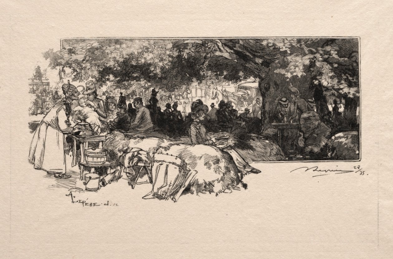 Kantine der Mutter Pichard von Auguste Louis Lepère